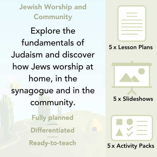 PlanBee Jewish Worship and Community - KS2 RE Lesson by PlanBee