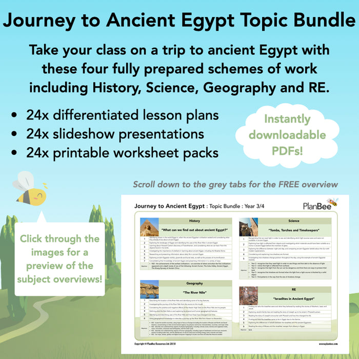 Journey to Ancient Egypt Topic Bundle