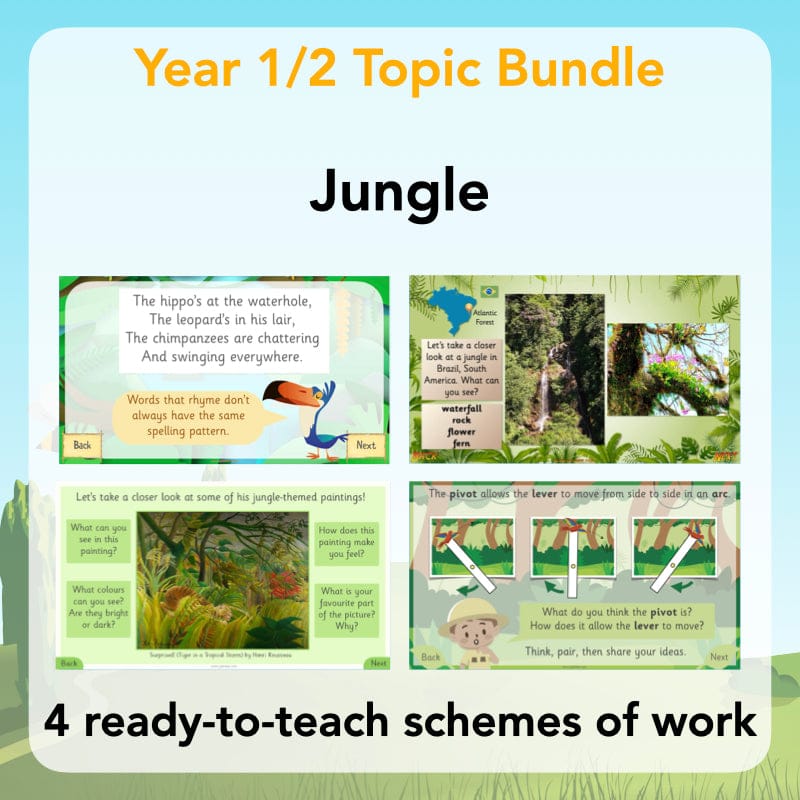 PlanBee KS1 Jungle Topic Bundle | PlanBee