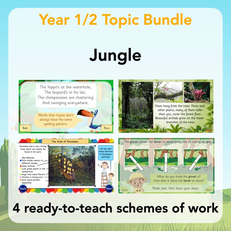 PlanBee KS1 Jungle Topic Bundle | PlanBee