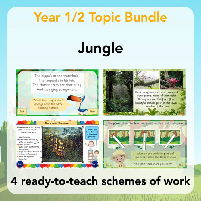 PlanBee KS1 Jungle Topic Bundle | PlanBee