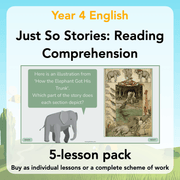 PlanBee Just So Stories KS2 | Reading Comprehension Year 4