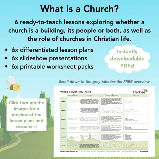 PlanBee What is a Church? Christian Places of Worship KS2 | PlanBee