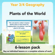 PlanBee Plants of the World: Plants KS2 Geography lessons by PlanBee