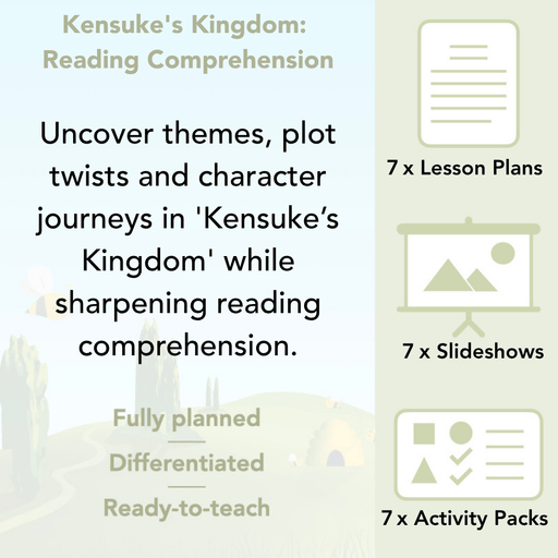 PlanBee Michael Morpurgo Kensuke's Kingdom Planning by PlanBee
