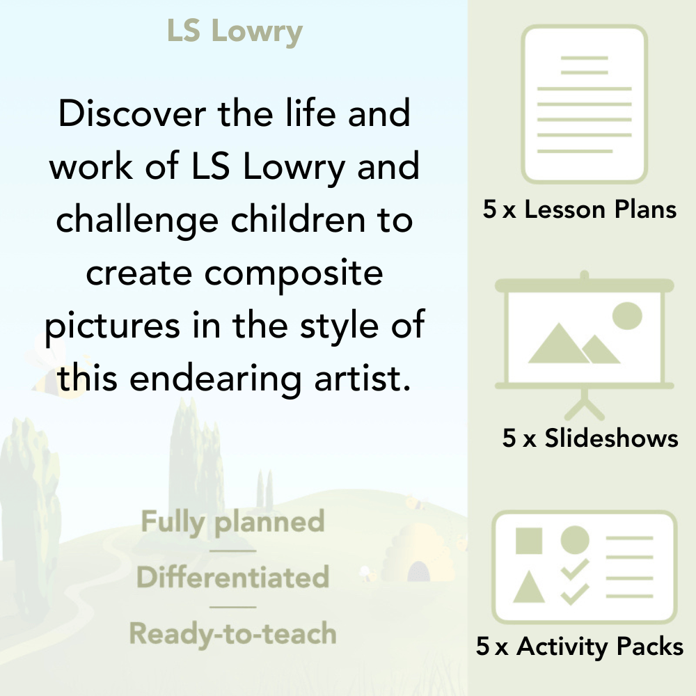 PlanBee LS Lowry KS2 - Year 3/4 Art Planning by PlanBee