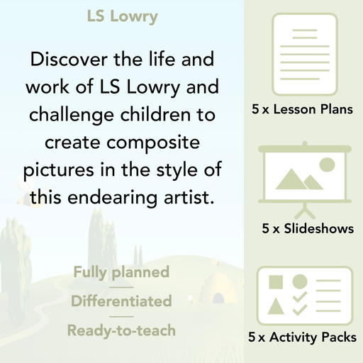 PlanBee LS Lowry KS2 - Year 3/4 Art Planning by PlanBee