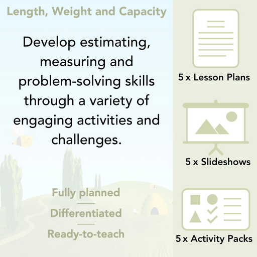 PlanBee Length, Weight & Capacity Year 5 Maths Planning by PlanBee