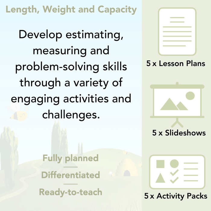 PlanBee Length, Weight & Capacity Year 5 Maths Planning by PlanBee