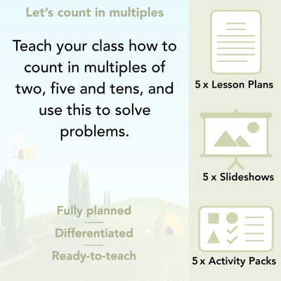 PlanBee Let’s count in multiples - maths for Year 1 KS1