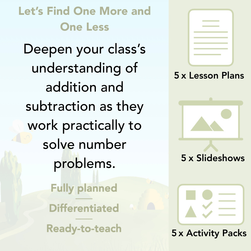PlanBee Let’s find one more and one less Year 1 Maths by PlanBee