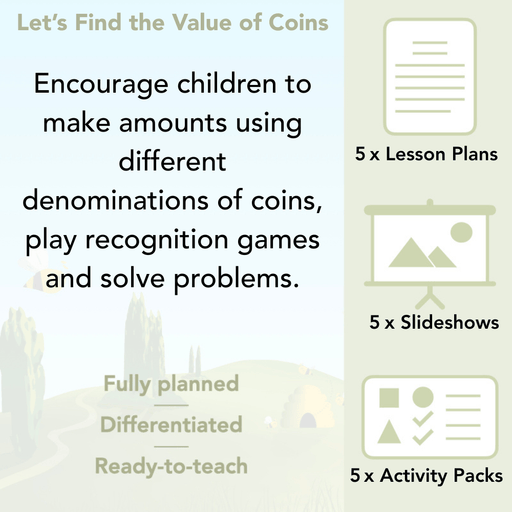 PlanBee Let’s find the value of coins KS1 Maths Money by PlanBee