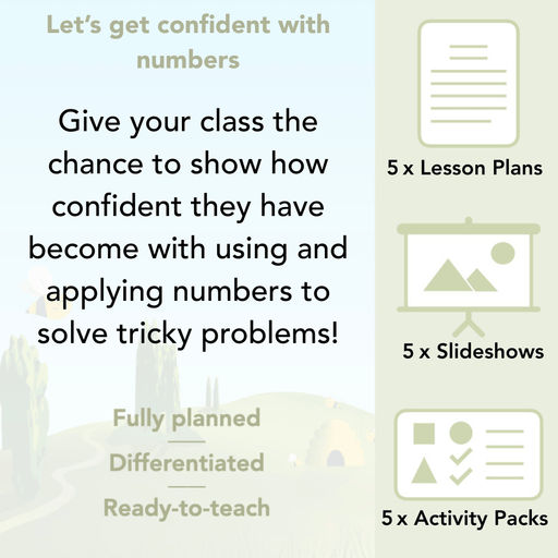 PlanBee Let's Get Confident with Numbers complete resource pack