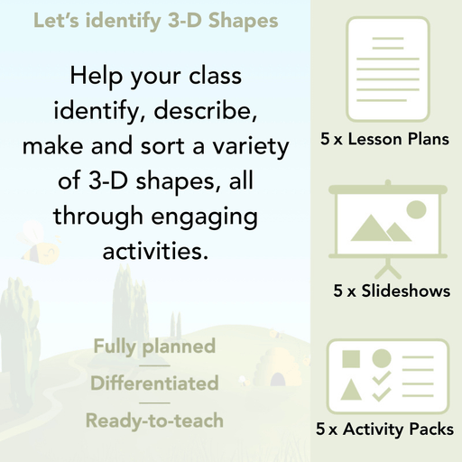 PlanBee Names of 3D shapes Year 1 Shape Lessons | PlanBee