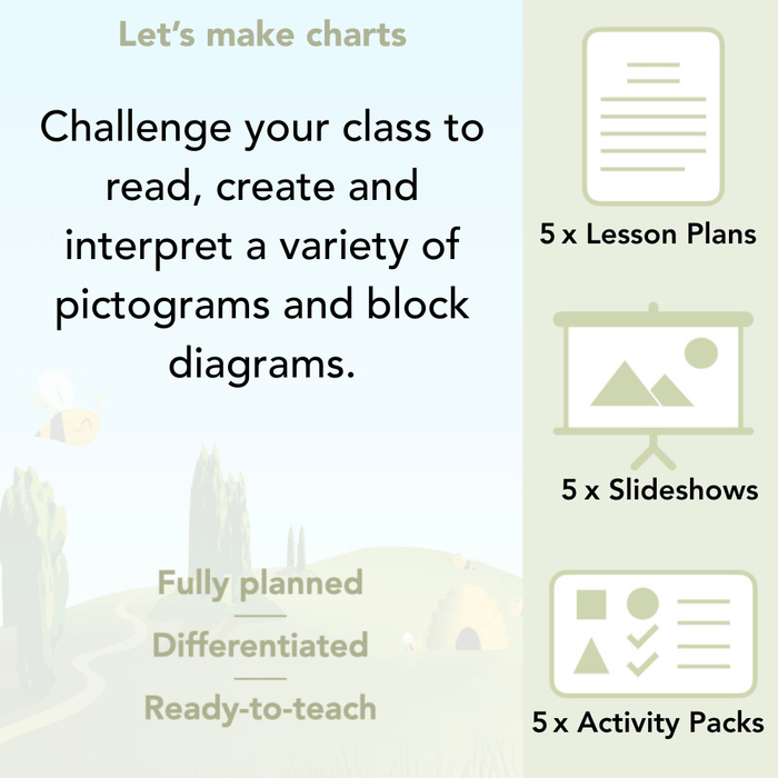 PlanBee Let’s Make Charts | Year 2 Statistics Lessons by PlanBee