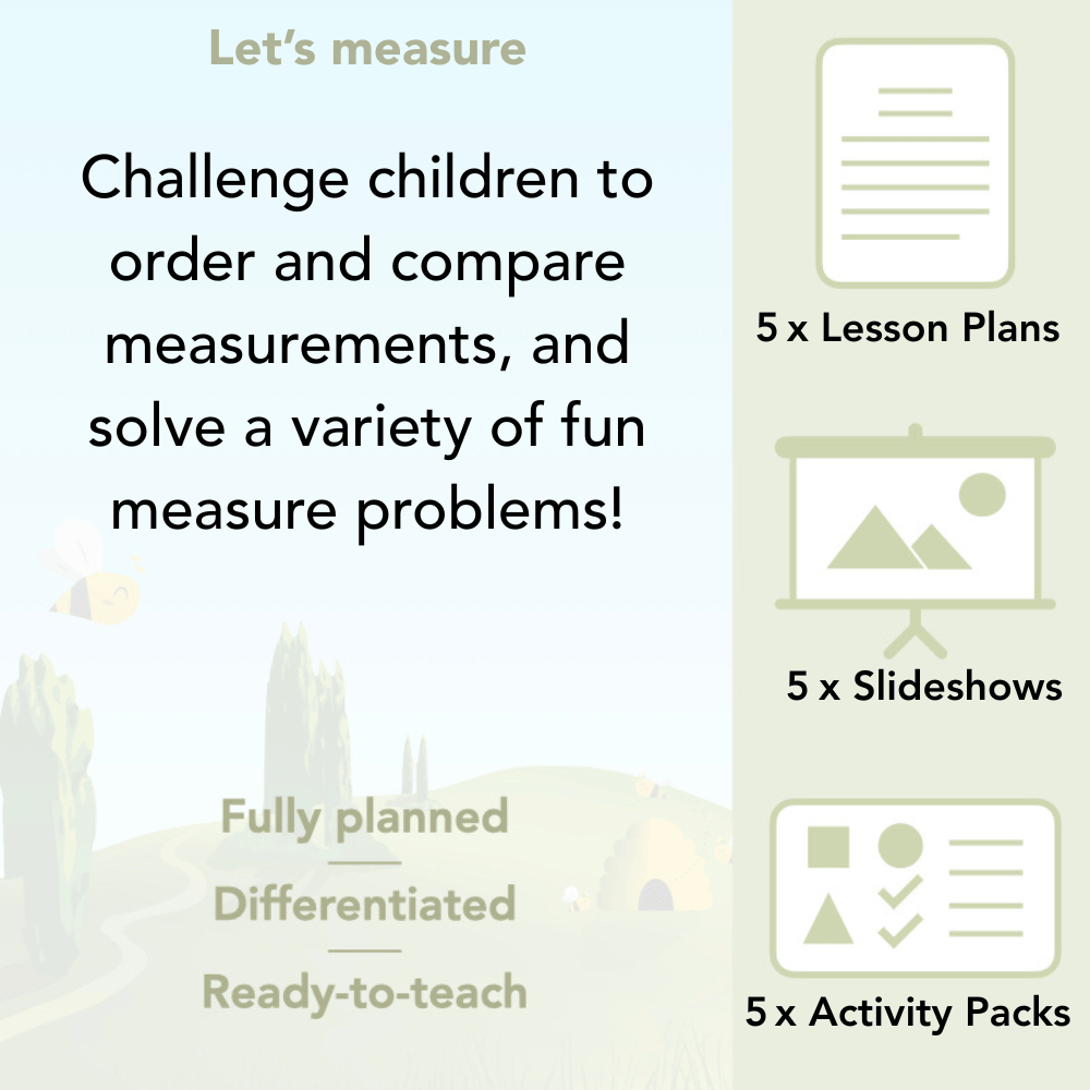 PlanBee Let’s Measure Year 1 Maths Planning
