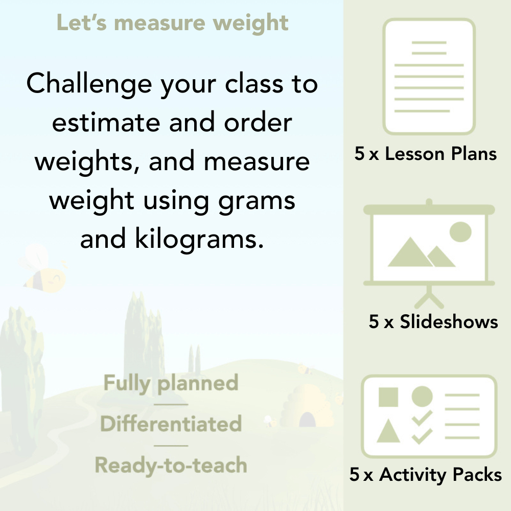 PlanBee Let's Measure Weight - KS1 - Year 2 Maths - Measurement