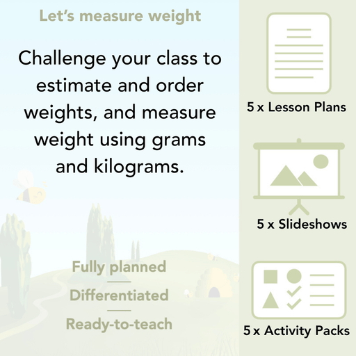 PlanBee Let's Measure Weight - KS1 - Year 2 Maths - Measurement