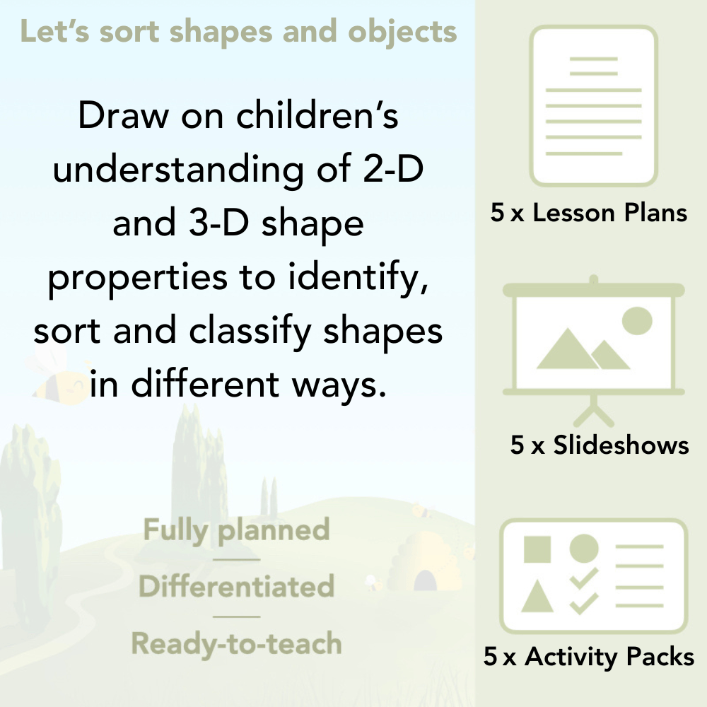 PlanBee Sort Shapes and Objects: Year 2 shapes lesson by PlanBee