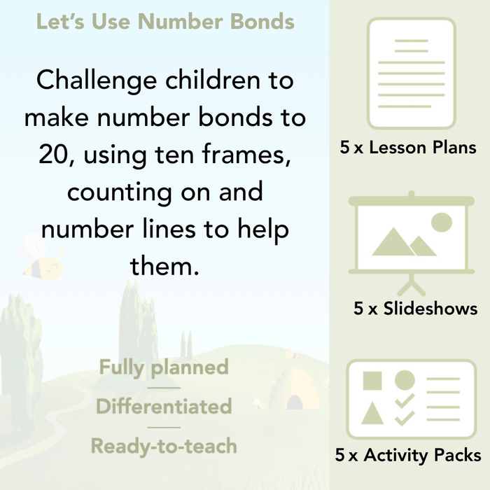 PlanBee Number Bonds Year 2 KS1 Maths Lessons by PlanBee