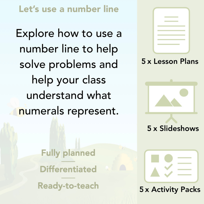 PlanBee Let’s use a number line KS1 Year 1 maths lessons by PlanBee