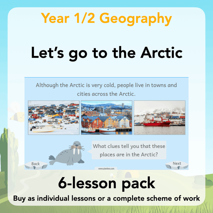 PlanBee Let's go to the Arctic KS1 Geography Lesson Pack