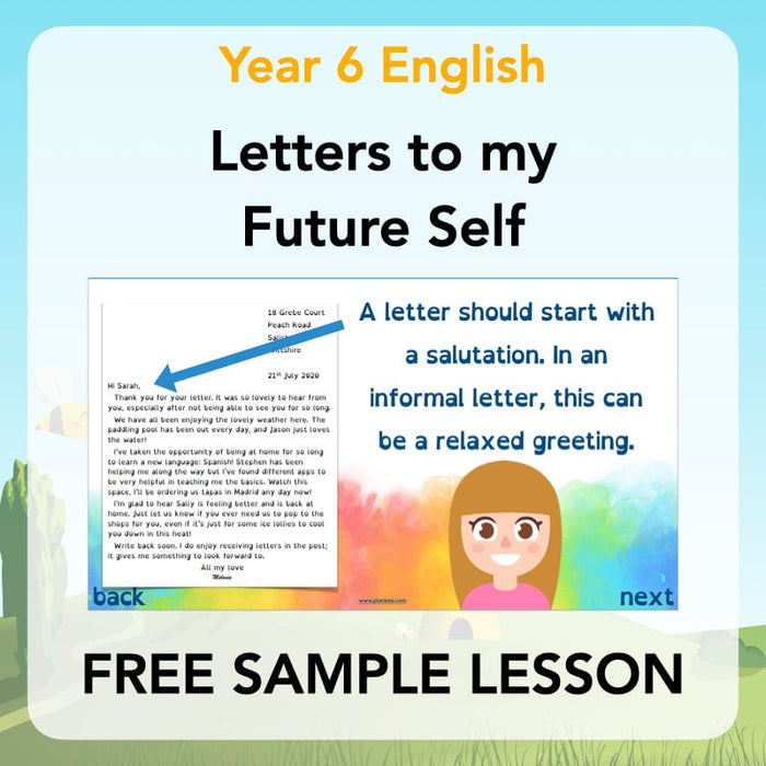 PlanBee Letters to my Future Self | Year 6 FREE English Pack