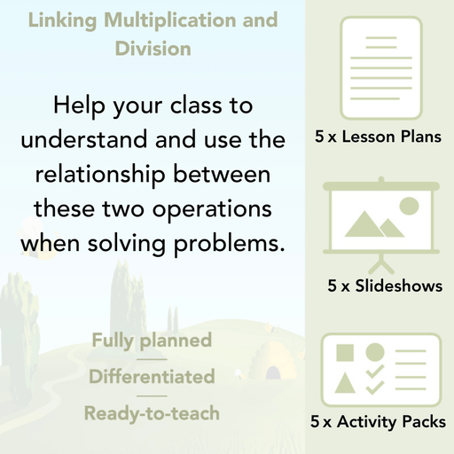 PlanBee Linking Multiplication and Division Year 3 Maths by PlanBee