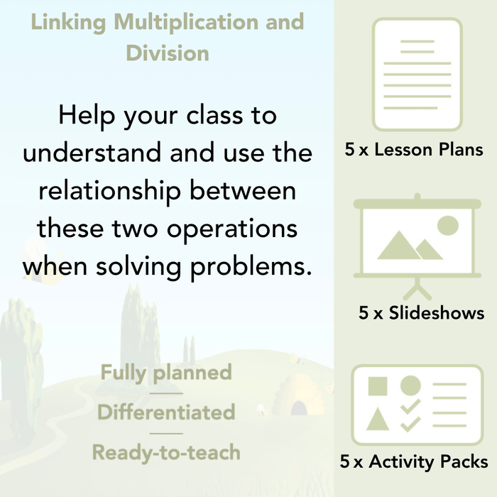 PlanBee Linking Multiplication and Division Year 3 Maths by PlanBee