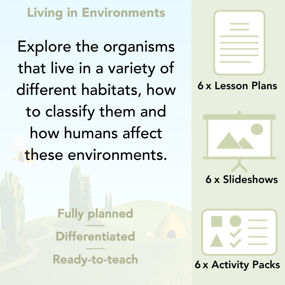 PlanBee Living Things and their Habitats Year 4 Science Lessons