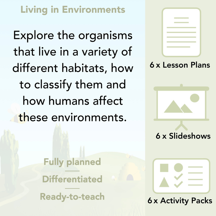 PlanBee Living Things and their Habitats Year 4 Science Lessons