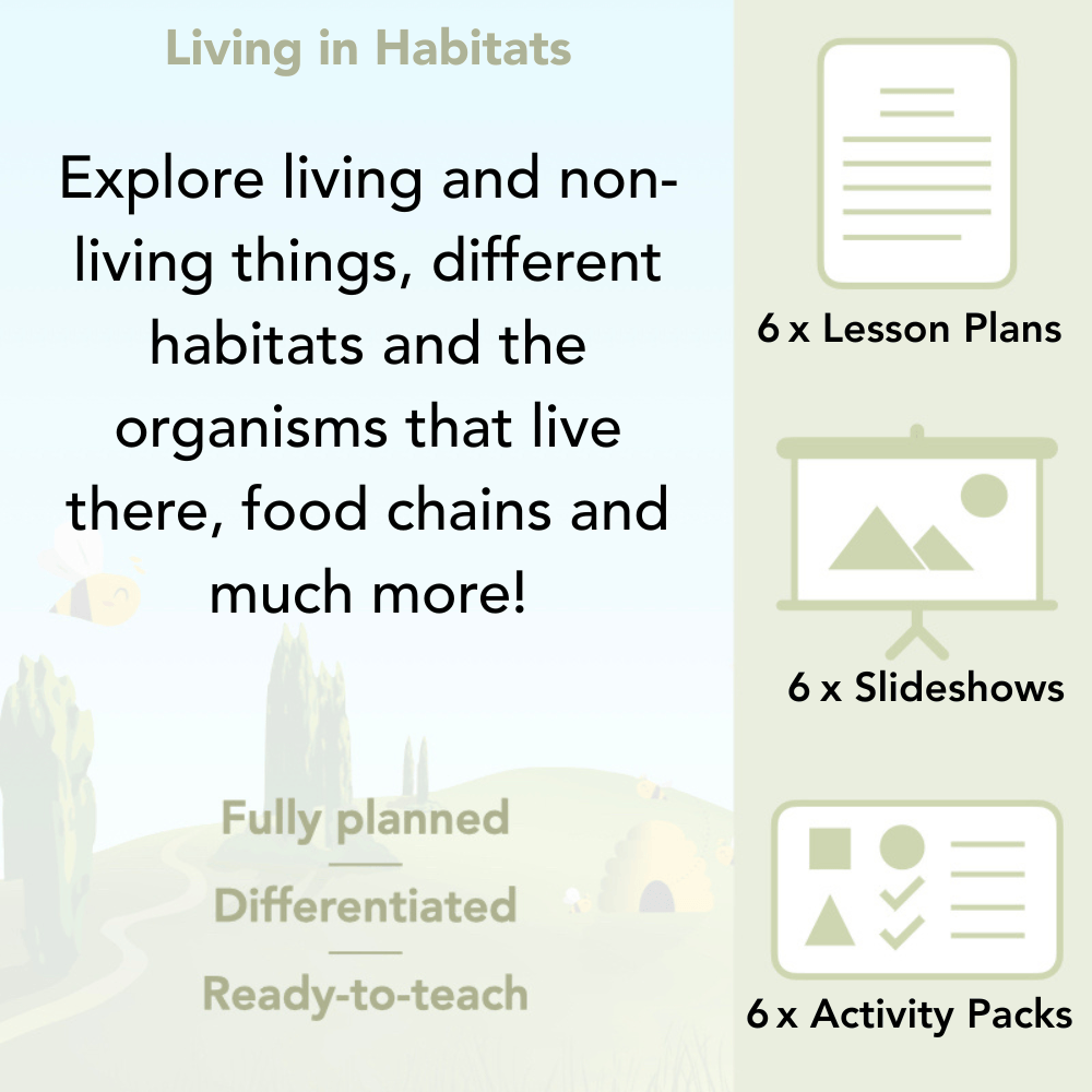 PlanBee Living Things and Their Habitats Year 2 Resources 