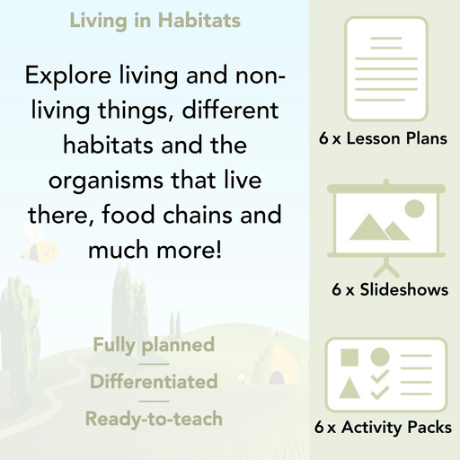 PlanBee Living Things and Their Habitats Year 2 Resources 