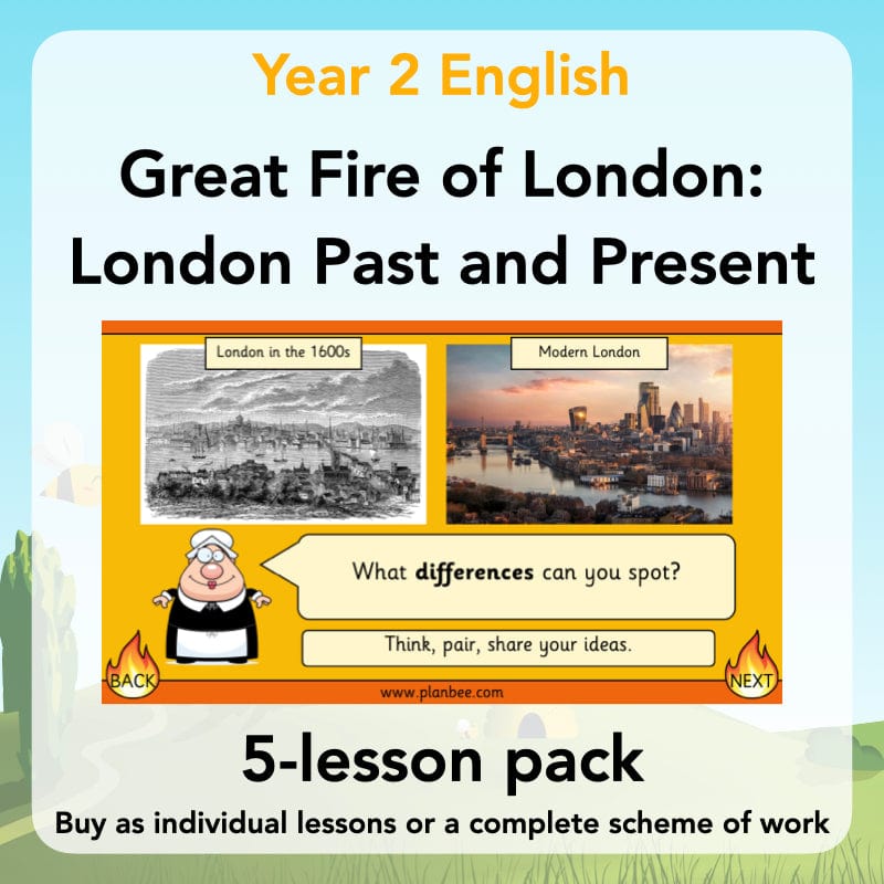 PlanBee London Past and Present KS1 | English Lesson Planning Year 2