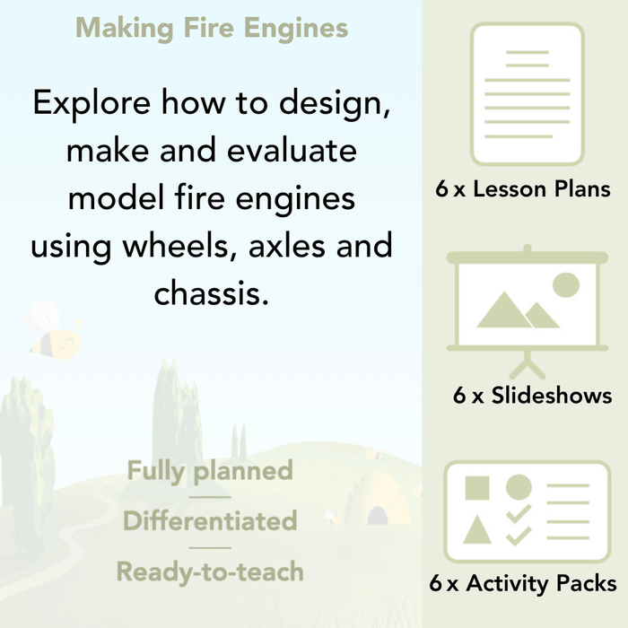 PlanBee How to Make a Fire Engine | KS1 DT lessons by PlanBee