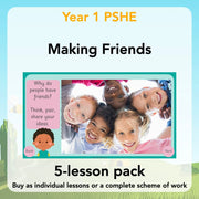 PlanBee Making Friends PSHE KS1 lessons by PlanBee