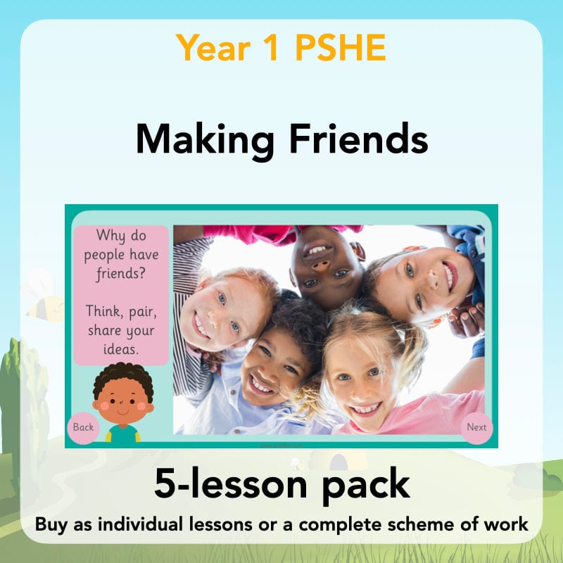 PlanBee Making Friends PSHE KS1 lessons by PlanBee