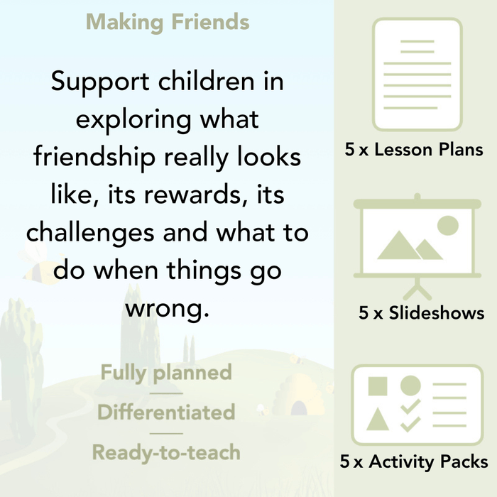 PlanBee Making Friends PSHE KS1 lessons by PlanBee