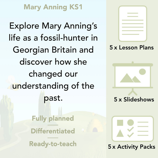 PlanBee Mary Anning KS1 | History Lesson Pack 