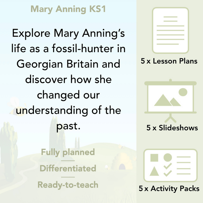 PlanBee Mary Anning KS1 | History Lesson Pack 