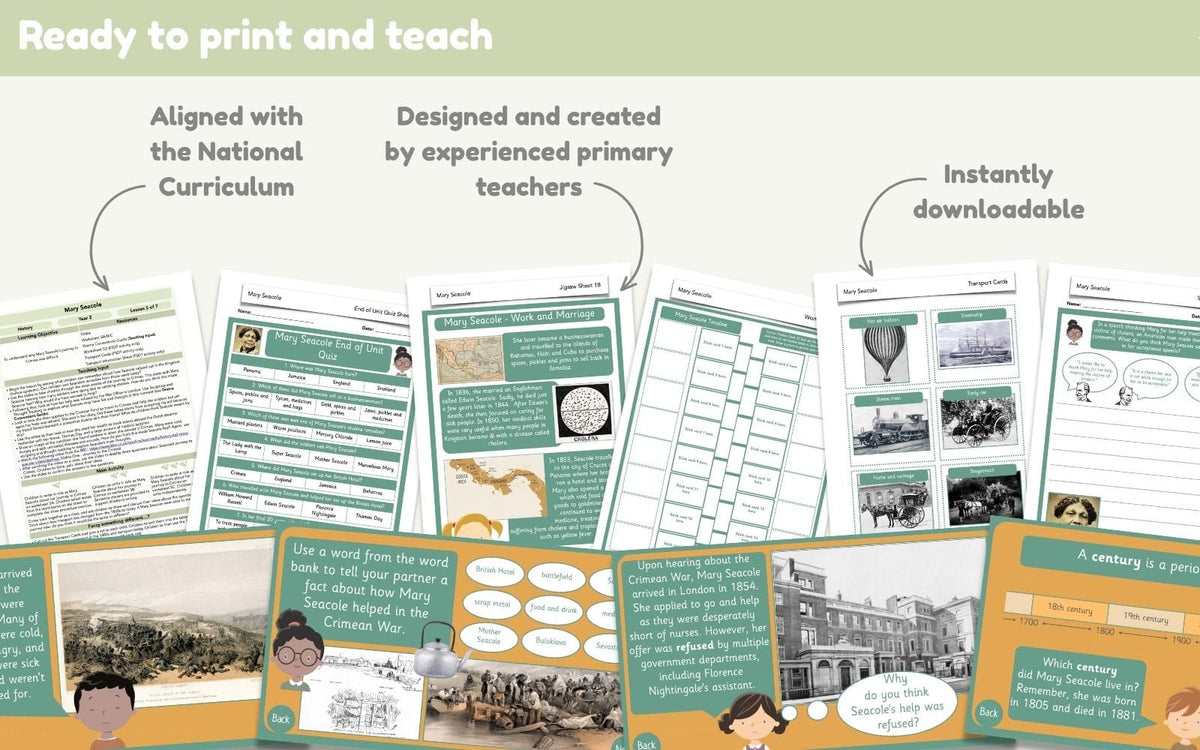 PlanBee Mary Seacole KS1 | History Lessons & Resources