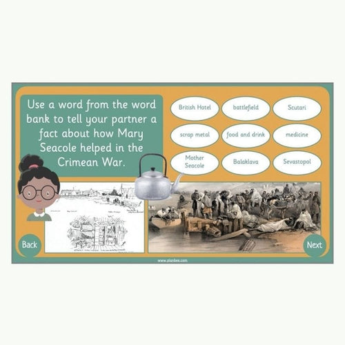 Lesson 7: Remembering and celebrating Mary Seacole's achievements