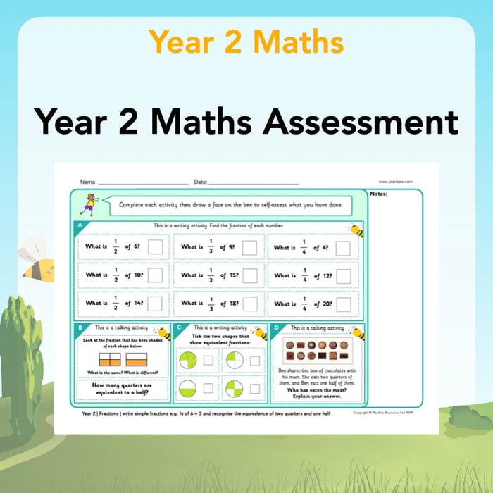 PlanBee Year 2 Maths Assessments | PlanBee Primary Maths Resources