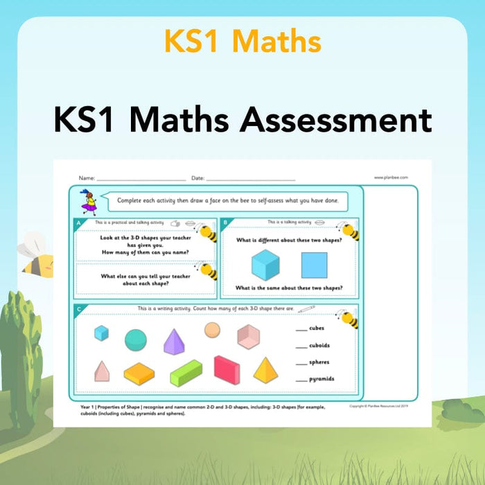 PlanBee KS1 Maths Assessment Sheets | Maths Resources from PlanBee