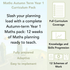 PlanBee Year 1 Maths Long Term Curriculum Planning Pack for the Autumn Term