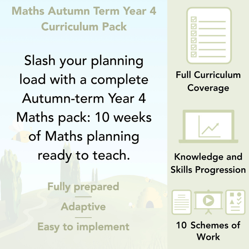 PlanBee Year 4 Maths Curriculum Pack for the Autumn Term | Long Term Planning