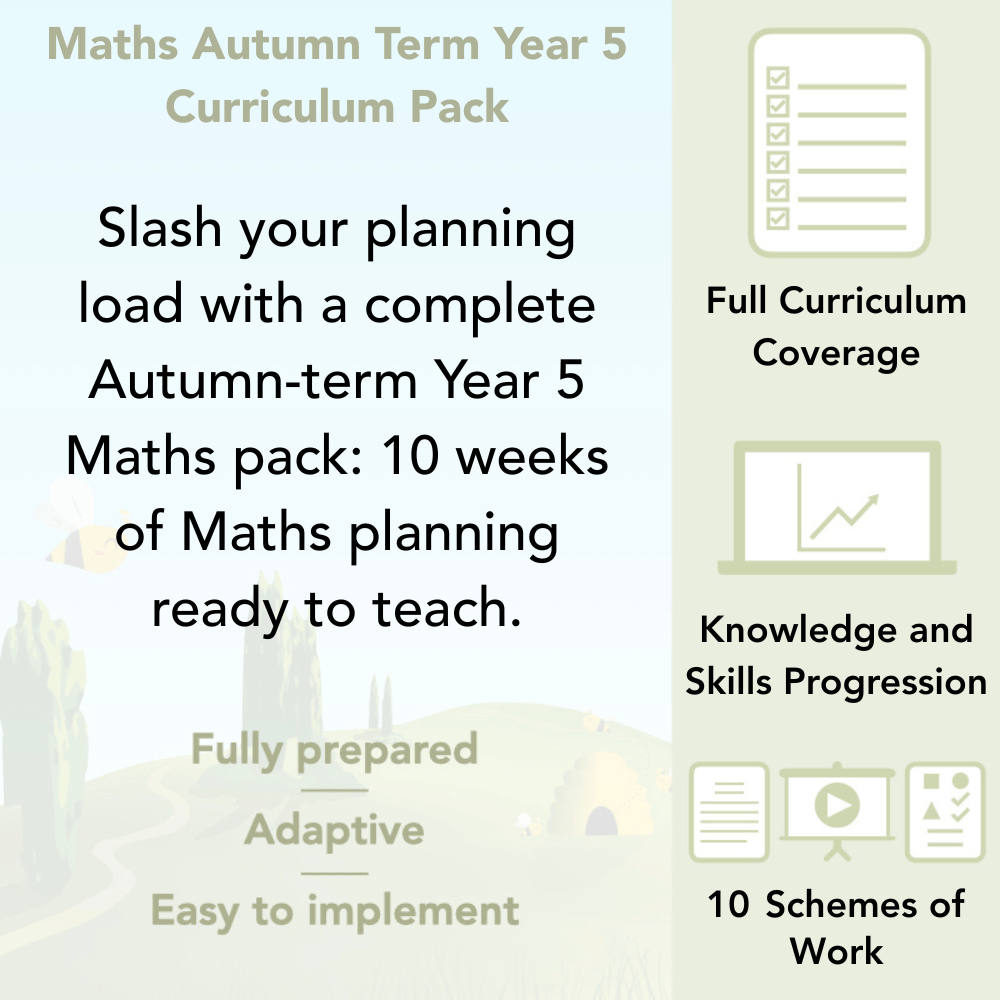PlanBee Year 5 Maths Curriculum Pack for the Autumn Term | Long Term Planning