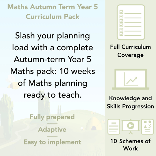 PlanBee Year 5 Maths Curriculum Pack for the Autumn Term | Long Term Planning