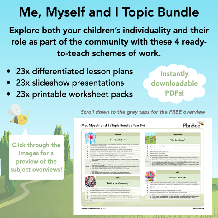 Me, Myself and I Topic Bundle