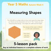 PlanBee Measuring Shapes Year 5 Maths Planning by PlanBee
